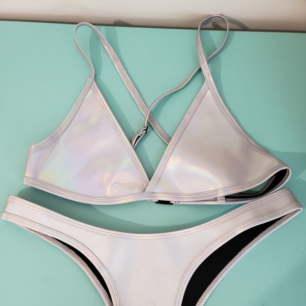 HOAKA Swimwear Triangle Bikini Top.